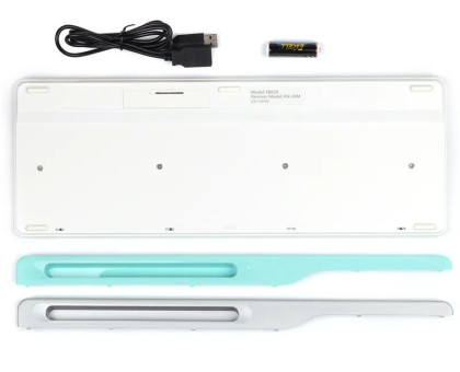 Клавіатура бездротова A4Tech FBK25 (White) Fstyler,  (BT + 2.4 ГГц), з акумулятором, quiet key, колір білий