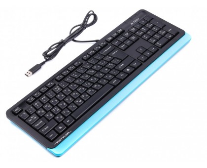 Клавіатура A4Tech Fstyler FKS10 (Blue), USB, колір чорний+ синій