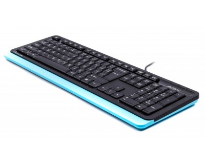 Клавіатура A4Tech Fstyler FKS10 (Blue), USB, колір чорний+ синій