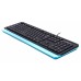 Клавиатура A4Tech Fstyler FKS10 (Blue), USB, цвет черный+синий