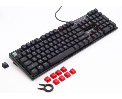 Клавиатура механическая A4Tech Bloody B750N Bloody (Destiny) игровая, USB, 5-зонная неоновая подсветка, LK-Green switches, подсветка