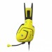 Гарнитура игровая Bloody G575 (Punk Yellow) с микрофоном, желтый, 7.1 виртуальный звук, RGB подсветка, USB