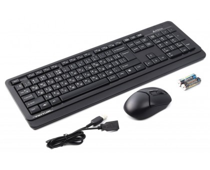 A4Tech Fstyler FG1012, комплект бездротовий клавіатура з мишою, колір чорний