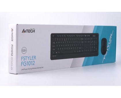 A4Tech Fstyler FG1012, комплект бездротовий клавіатура з мишою, колір чорний