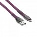 Кабель USB 2.0, PS6101 RD12, USB 2.0 MFI Type-A/Lighting, 3А, 60Вт, красный