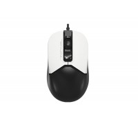 Мышь A4Tech FM12 (Panda) Fstyler, USB, 1200 dpi, цвет черный+белый