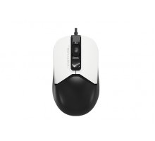 Мышь A4Tech Fstyler FM12S (Panda), бесшумная, USB, цвет черный+белый