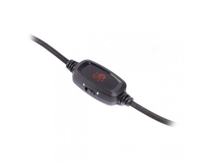 Гарнитура игровая Bloody G535Py (Black+Silver) с микрофоном, объемный звук, RGB подсветка, USB+3.5 jack
