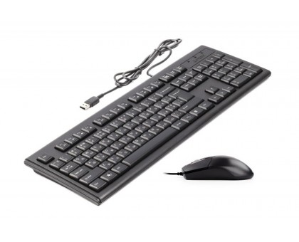 Комплект A4Tech клавіатура+мишка KR-83+OP-720S, USB, Чорна
