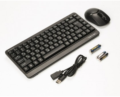 A4Tech Fstyler FG1112S, комплект беспроводной клавиатуры с мышью, черный цвет