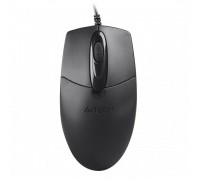Мышь A4Tech OP-720S USB (Black), проводная, беззвучное нажатие, 1200 dpi, черная