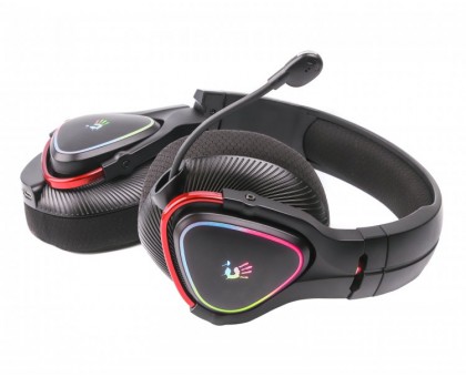 Навушники ігрові Bloody MR710 (Black), RGB, Bluetooth + 2.4GHz + 3.5 jack, колір чорний