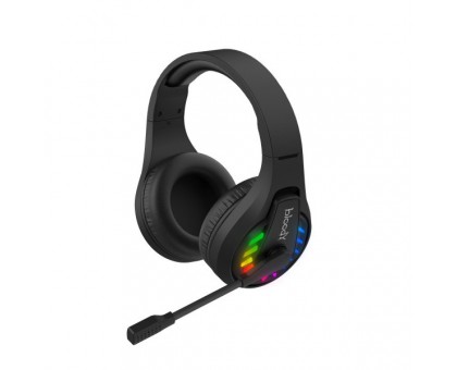 Гарнитура игровая Bloody GR230 (Black) с микрофоном, Neon LED Bluetooth+2.4GHz+3.5 jack, черный цвет