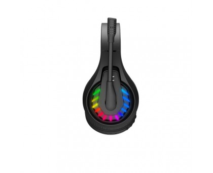Гарнітура ігрова Bloody GR230 (Black) з мікрофоном, Neon LED Bluetooth + 2.4GHz + 3.5 jack, чорний колір
