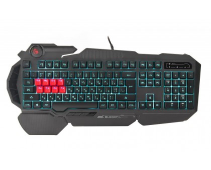 Ігрова клавіатура A4Tech Bloody B318 LK Black, чорна, підсвічування клавіш, USB