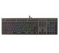 Клавіатура A4Tech Fstyler FX60H, сірий колір, USB, неонове підсвічування