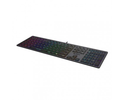 Клавіатура A4-Tech Fstyler FX60H, сірий колір, USB, неонове підсвічування