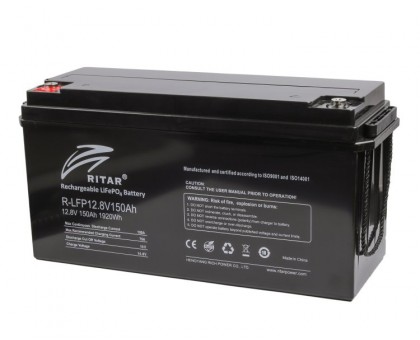 Аккумуляторная электрическая батарея литиевая Ritar R-LFP12.8V150Ah, 12 В 150 Aч, LiFePo4