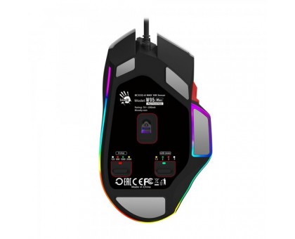 Миша ігрова A4Tech Bloody W95 Max (Naraka), RGB, 12000 CPI, 50M натискань, активоване ПЗ Bloody, колір білий+чорний