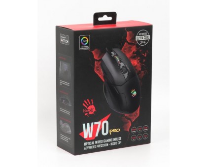 Миша ігрова A4Tech W70 Pro Bloody,чорна, активоване ПЗ Bloody