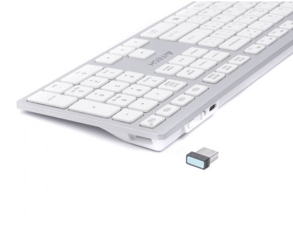 Клавіатура A4-Tech Fstyler FBX50C бездротовa, колір білий