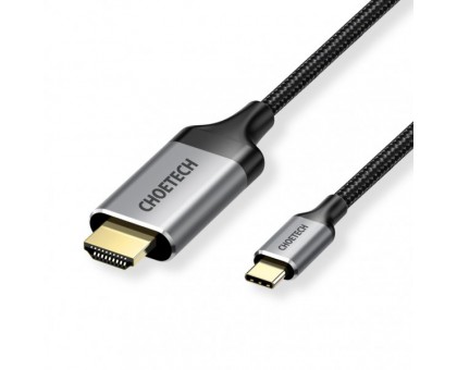 Кабель Choetech CH0021-BK, USB-C на HDMI, 1.8м