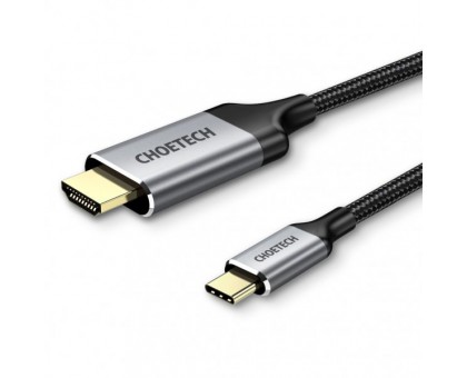 Кабель Choetech CH0021-BK, USB-C на HDMI, 1.8м