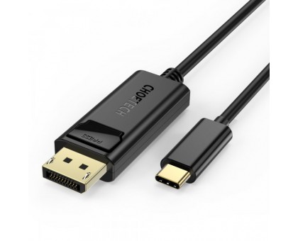 Кабель Choetech XCP-1801BK, USB-C на DisplayPort, 1,8м