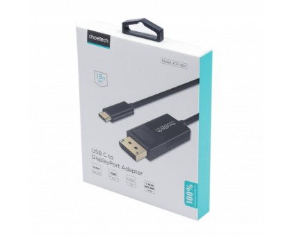 Кабель Choetech XCP-1801BK, USB-C на DisplayPort, 1,8м