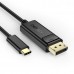 Кабель Choetech XCP-1801BK, USB-C на DisplayPort, 1,8м