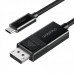 Кабель Choetech XCP-1803-BK, USB-C на DisplayPort, 1,8м