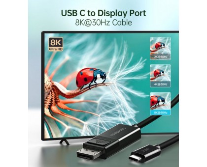 Кабель Choetech XCP-1803-BK, USB-C на DisplayPort, 1,8м