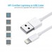 Кабель Choetech IP0027-WH, USB 2.0 А-тато/Lightning, 1.8 м.