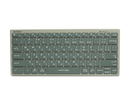 Клавиатура A4Tech FBX51C (Matcha Green) Fstyler беспроводная с ножничным переключателем, зеленая