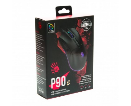 Мышь игровая A4Tech P90s Bloody, черная, RGB подсветка