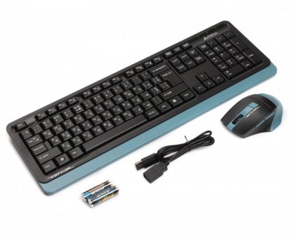 A4Tech Fstyler FG1035, комплект беспроводной клавиатуры с мышью, черный цвет