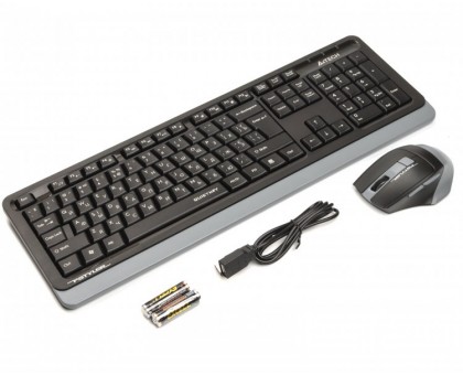 A4Tech Fstyler FGS1035Q, комплект бездротовий клавіатура з мишою, сірий колір