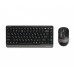 A4Tech Fstyler FG1110, комплект беспроводной клавиатуры с мышью, серый цвет