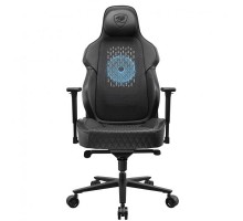 Крісло ігрове NxSys Aero Black, дихаюча екошкіра, сталевий каркас
