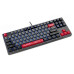 Механическая игровая клавиатура Bloody S87 (Energy Red), красные свичи, RGB подсветка клавиш, USB, черный