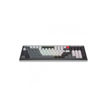 Механічна ігрова клавіатура A4Tech Bloody B950 (Warrior Grey), USB, RGB-підсвічування, LK Libra Brown Switchсіра, сіра