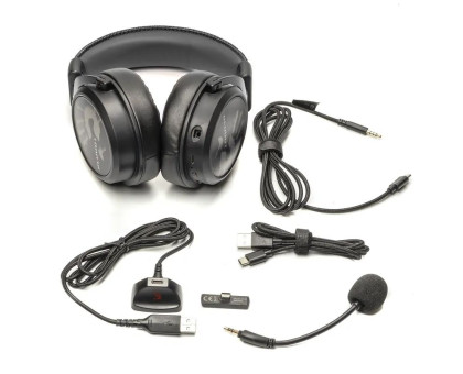Навушники ігрові Bloody MR590 (Sport Black), з мікрофоном бездротові Bluetooth + 2.4GHz + 3.5 jack колір чорний
