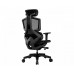 Крісло ігрове Argo One (Black) ергономічне, дихаючий текстиль, чорний
