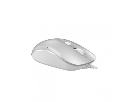 Миша A4Tech Fstyler FM26 (Icy White),  USB, колір сірий+білий