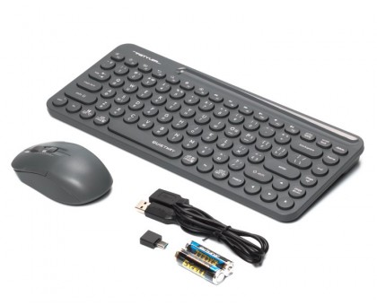 Комплект клавиатуры с мышью A4Tech Fstyler FG3200 Air (Grey), беспроводной, серый