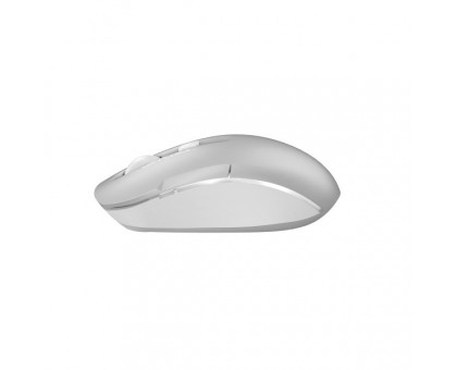 Миша бездротова A4Tech FB26CS Air (Icy White),  безшумна Fstyler, BT+RF (Combo), 2000DPI, USB, вбудований акумулятор, сірий+білий