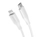 Кабель Choetech IP0040-WH, Power Delivery (PD), C-папа/Lightning, 1м.