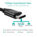Кабель Choetech XCC-1007-V2-BK, преміум якість USB 3.1 GEN 2, 100w, 4K@60Hz, C-тато/C-тато, 2 м.
