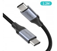 Кабель Choetech XCC-1003-BK, премиум качество USB 2.0 C-папа/C-папа, 1,2м.