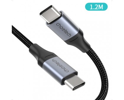 Кабель Choetech XCC-1003-BK, преміум якість USB 2.0 C-тато/C-тато, 1,2 м.